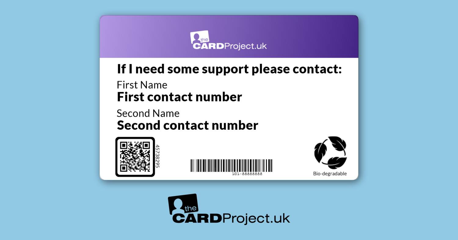 Stroke Awareness Medical ID Alert Card   (REAR)